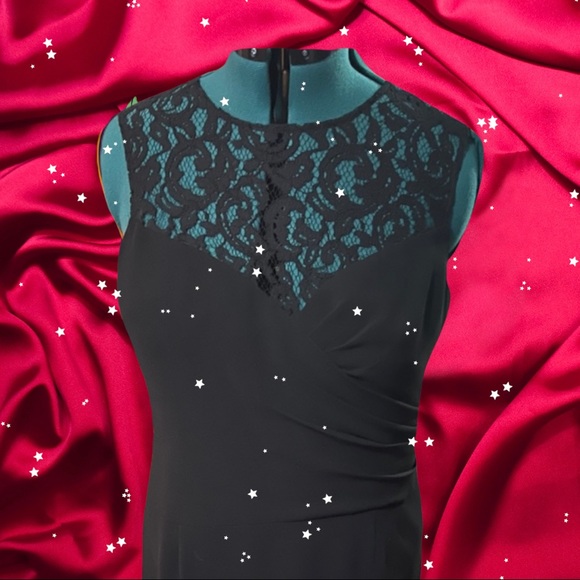 Terri Jon little black dress. EUC. Size 14 - Picture 1 of 7